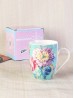 Flower Print Mug Cup Set (4ps) 350ml (12oz)